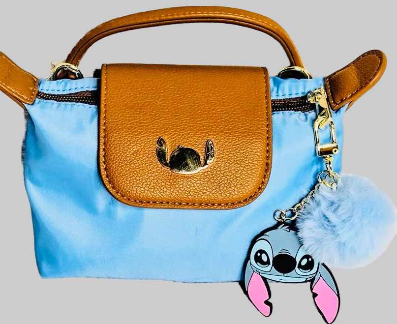 New Disney Longchamp Dupe Lilo and Stitch  mini bag with charm 6.5x4