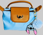 New Disney Longchamp Dupe Lilo and Stitch  mini bag with charm 6.5x4
