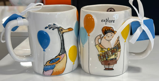 New Rae Dunn x Pixar’s UP! ceramic coffee mug EXPLORE