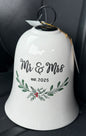 New ceramic Christmas bell 🔔 MR & MRS EST. 2025