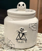 New Rae Dunn x Nightmare before Christmas ceramic canister SKULLS ☠️