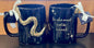 New Rae Dunn x Harry Potter black piridescent coffee mug HE WHO MUST NOT BE NAMED