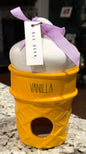 New Rae Dunn ceramic birdhouse ice cream cone VANILLA
