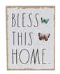 New Rae Dunn butterfly BlESS THIS HOME Desk Sign
