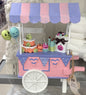 New pastel Halloween balloon cart decor