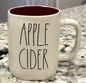 Rae Dunn white ceramic  coffee mug APPLE CIDER