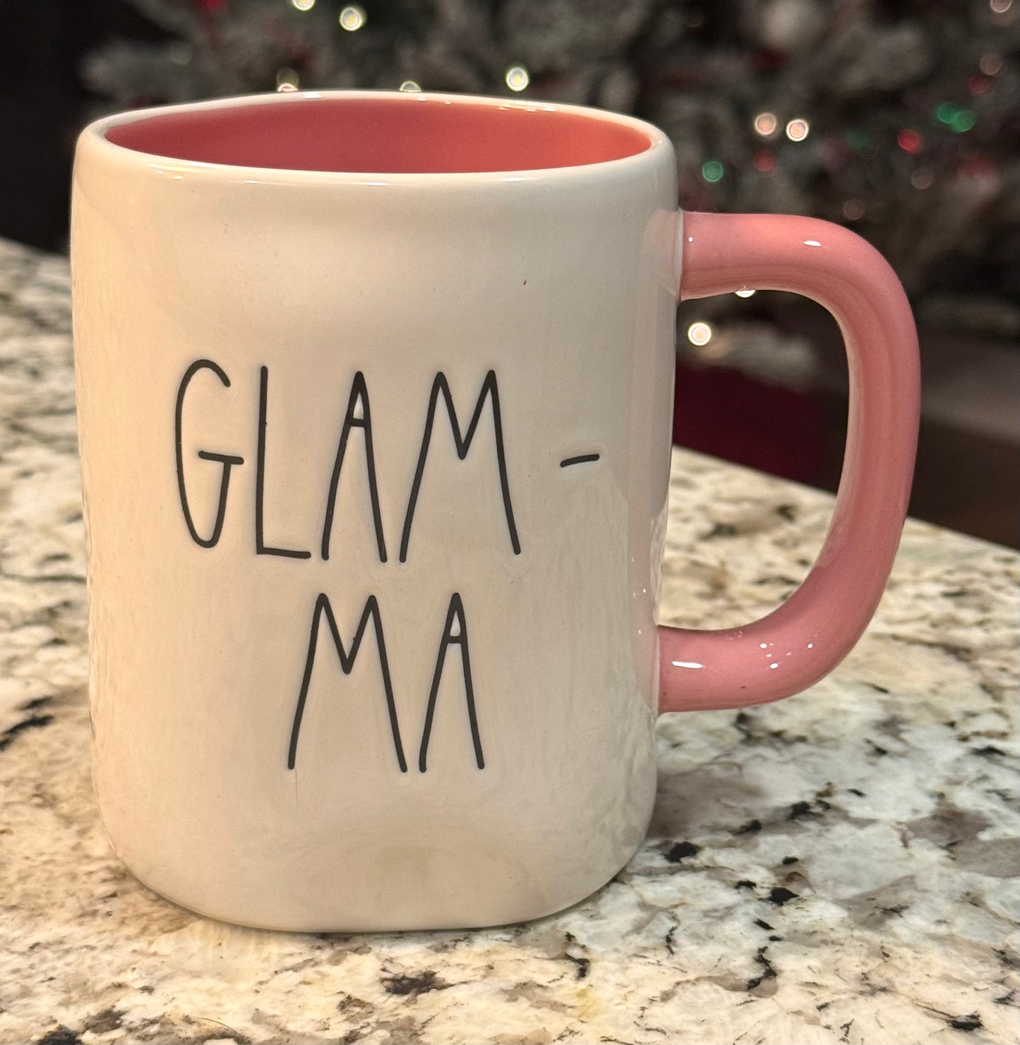 New Rae Dunn ceramic coffee mug GLAM-MA