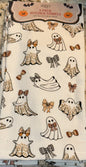 New 2-piece Halloween leopard ghost kitchen dish towel set