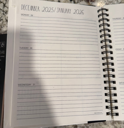 New Rae Dunn 2026 planner 8x10 hardback