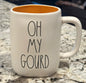 New Rae Dunn ceramic fall coffee mug OH MY GOURD
