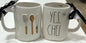 New Rae Dunn white ceramic coffee mug YES, CHEF