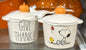 New Rae Dunn x Peanuts Snoopy ceramic baking dish GIVE THANKS