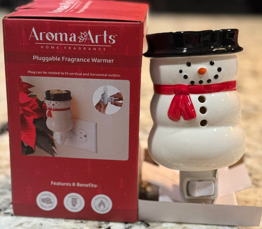 New Aroma Arts Christmas snowman plug in wax warmer