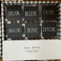 New Rae Dunn black handle knob pull set