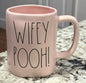 New Rae Dunn pink ceramic coffee mug WIFEY POOH!