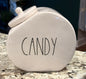 Rae Dunn white ceramic CANDY jar canister (see 2nd photo)