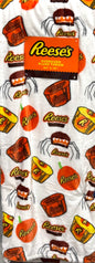 New white Reese Cup oversized Halloween throw blanket 60x70