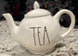 New Rae Dunn white ceramic TEA teapot