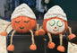 New Martha Stewart 2-piece spa small pumpkin fall decor set