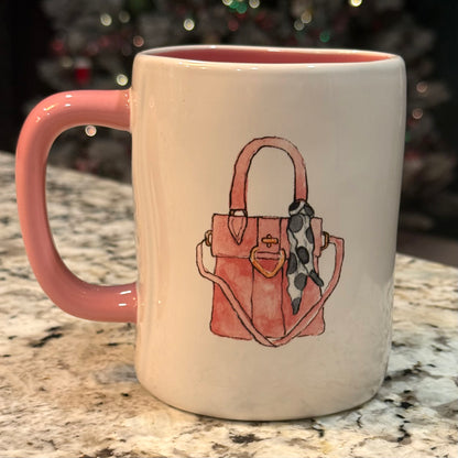 New Rae Dunn ceramic coffee mug GLAM-MA