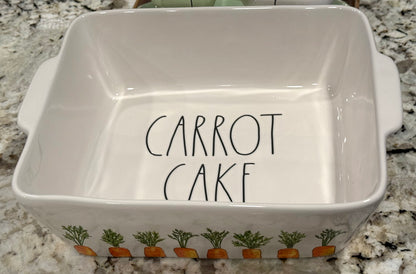 New Rae Dunn ceramic Easter baking pan CARROT 🥕 CAKE