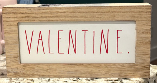 New Rae Dunn wood Valentine’s Day sign decor