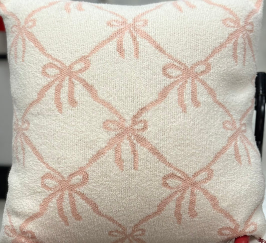 New 18x18 blush coquette throw pillow decor
