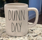New Rae Dunn white ceramic coffee mug DUNN DAY