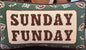 New Sunday Funday 9x16 hook football throw pillow decor