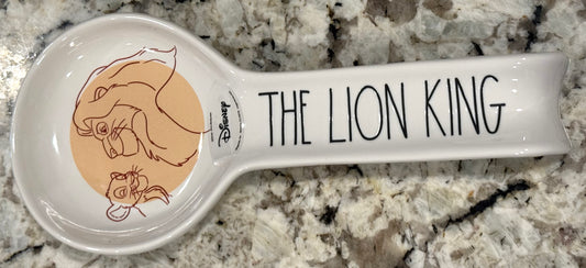 New Rae Dunn white ceramic sooon rest THE LION KING
