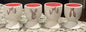 New Rae Dunn ceramic 4-piece Easter Bunny egg holder set