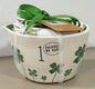 New Rae Dunn white shamrock print St. Patrick’s Day measuring cup set