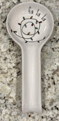 New Rae Dunn ceramic Christmas light string spoon rest FA LA LA