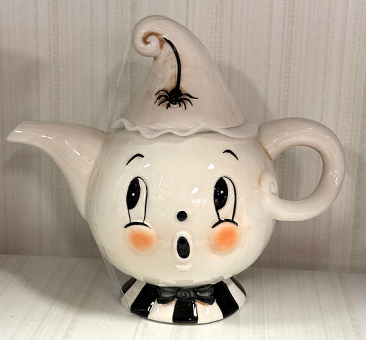 New Joanna Parker ceramic Gus teapot Halloween decor 2026-spider
