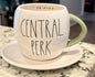 New Rae Dunn x Friends ceramic teacup and saucer  CENTRAL PERK