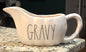 New Rae Dunn white ceramic fall decor GRAVY boat