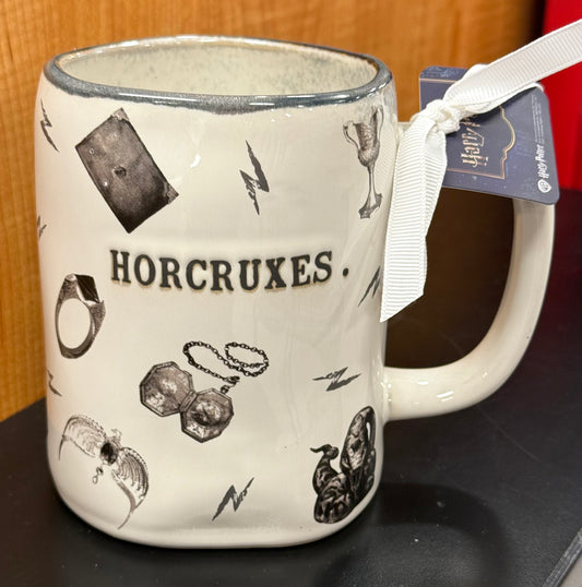 New Rae Dunn x Harry Potter ceramic coffee mug HORCRUXES.