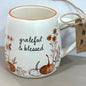 New Rae Dunn fall ceramic coffee mug GRATEFUL & BLESSED
