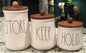 New Rae Dunn 3-piece white canister set STORE KEEP HOLD