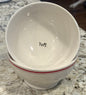 Rae Dunn red line gently used ceramic bowl set YUM