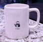 New Rae Dunn white ceramic coffee mug CIDER