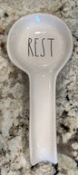 New Rae Dunn x white ceramic spoon REST