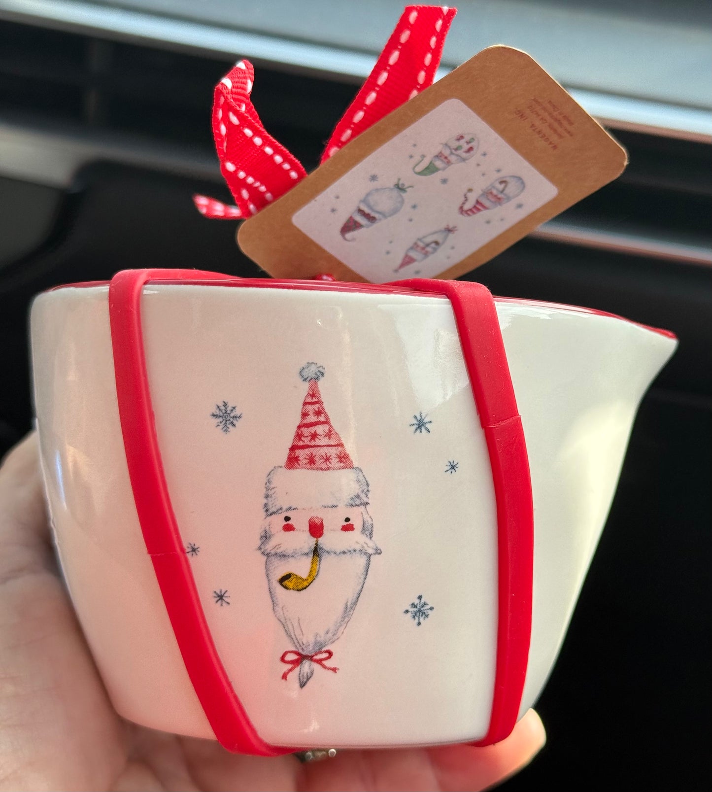 New Rae Dunn Christmas ceramic Santa’s measuring cup set