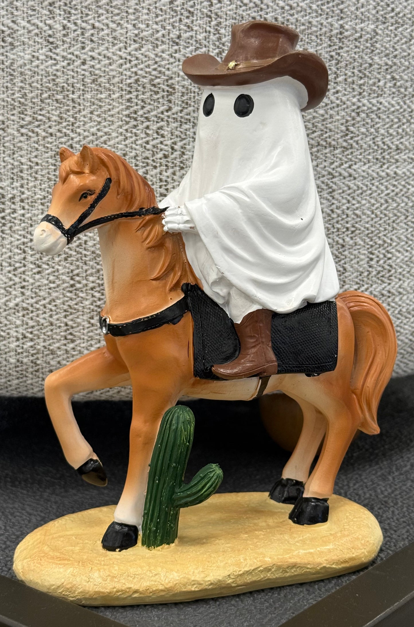 New Halloween cowboy and horse ghost decor piece 8x6