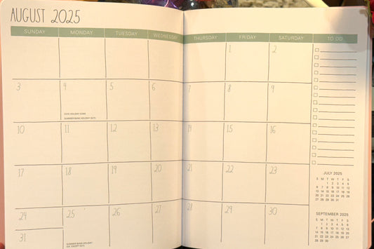 New release Rae Dunn white floral 2026 soft back planner