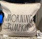 New Rae Dunn fall pillow decor 20x20 MORNING PUMPKIN.