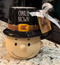 New Rae Dunn x Peanuts ceramic Thanksgiving CHARLIE BROWN coffee mug
