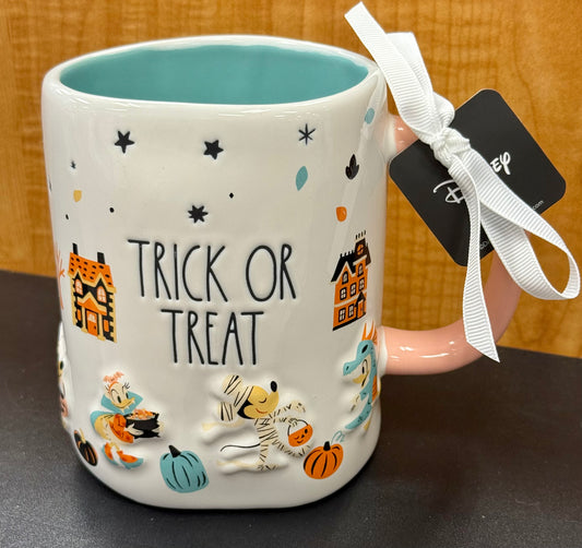 New Rae Dunn x Disney’s Mickey Mouse Halloween coffee mug TRICK OR TREAT