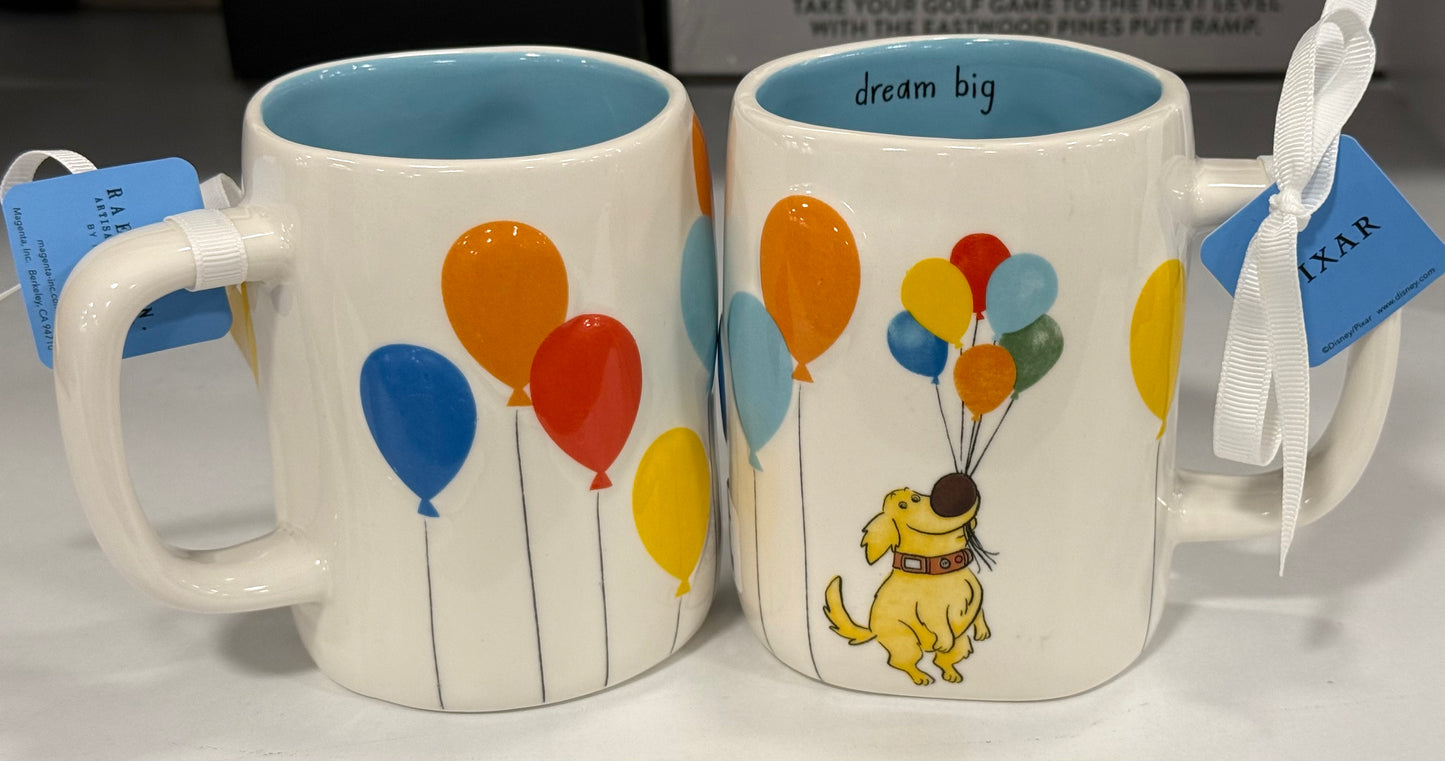 New Rae Dunn x Pixar’s UP! ceramic coffee mug DREAM BIG