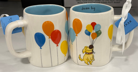 New Rae Dunn x Pixar’s UP! ceramic coffee mug DREAM BIG